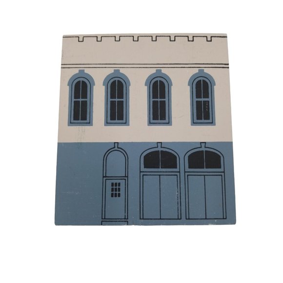 VTG Cat's Meow Village Amish Oak Furniture Dixie Shoe Company Series V Signed - Picture 2 of 9